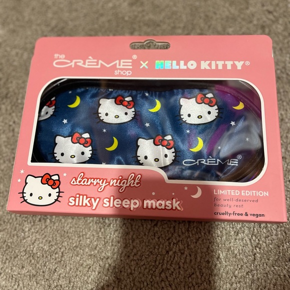 NWT crème shop hello kitty starry night silky sleep mask limited - Picture 2 of 3